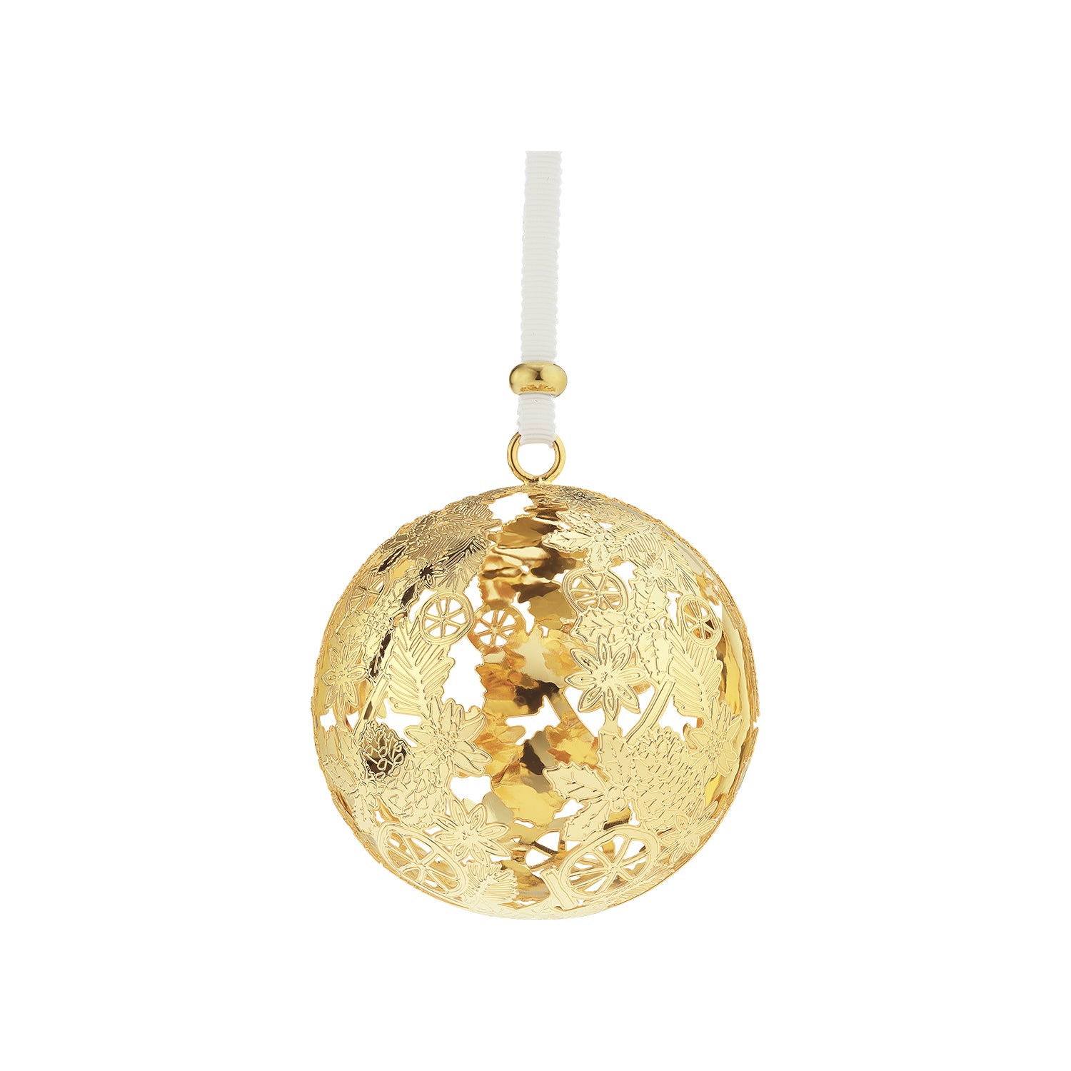 Silver-Plated Christmas Ornament 2025 Edition - Gold