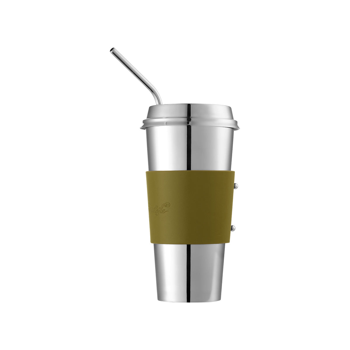 Objects Miroir Stainless Steel Coffee Cup Imperial Green