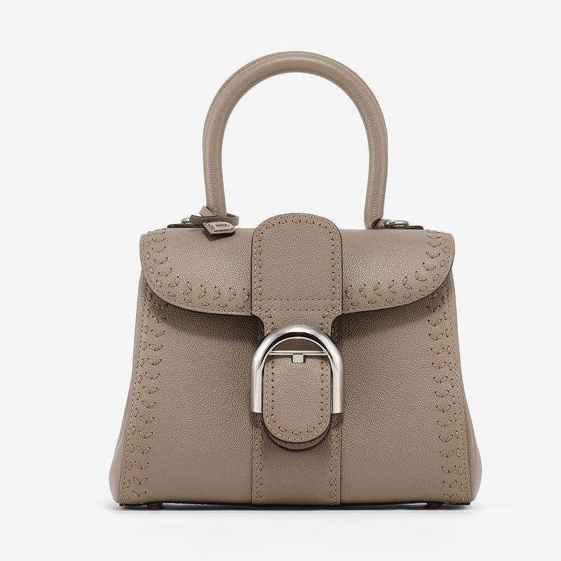Brillant Mini New Surpiqué Sellier Calf Taupe