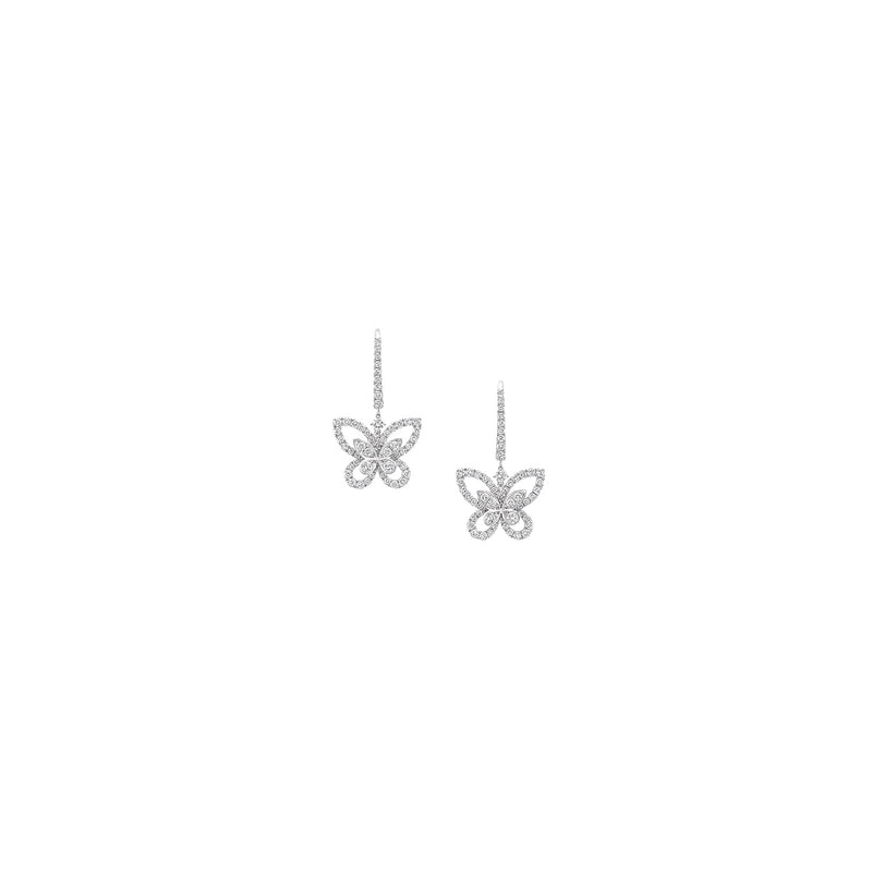 Butterfly Silhouette Collection diamond earrings