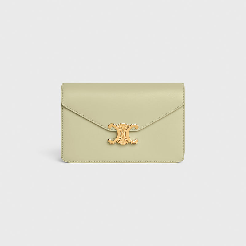 Wallet On Chain Triomphe in Shiny Calfskin