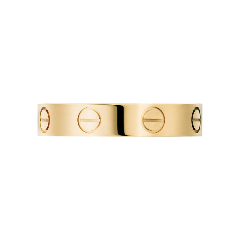 LOVE Wedding Band, Yellow Gold