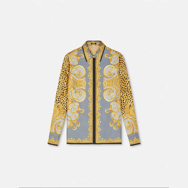 Cheetah Foulard Silk Shirt