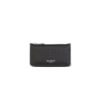 Balmain Card Case-Grained Lth Monogram
