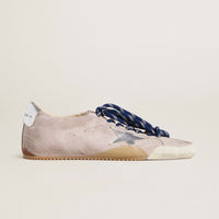 Women's True-Star In Pastel Pink Suede With Silver Star And Heel Tab