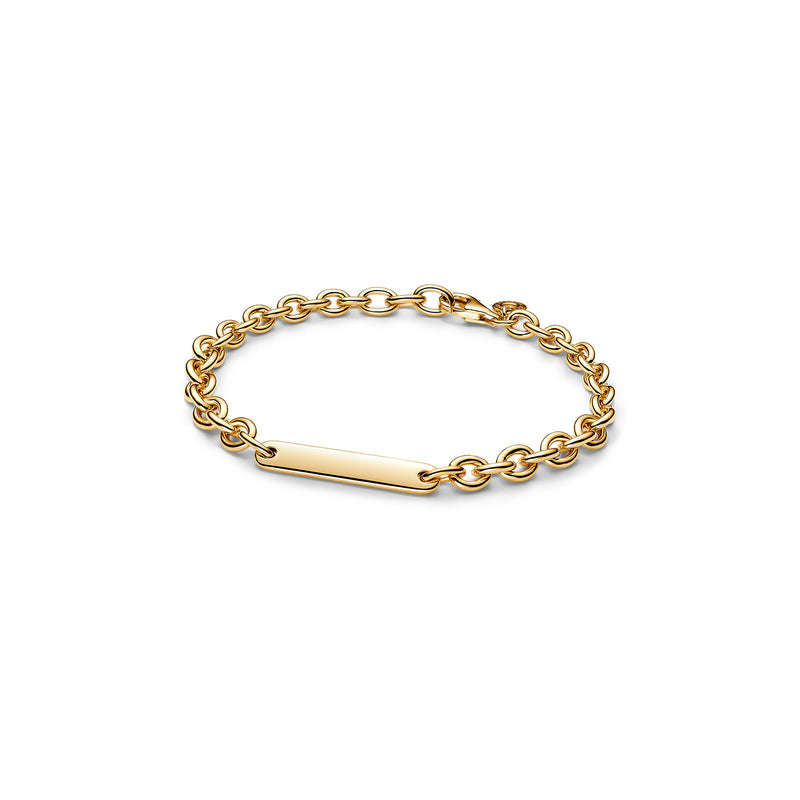 Engravable Bar Link Bracelet