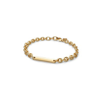 Engravable Bar Link Bracelet