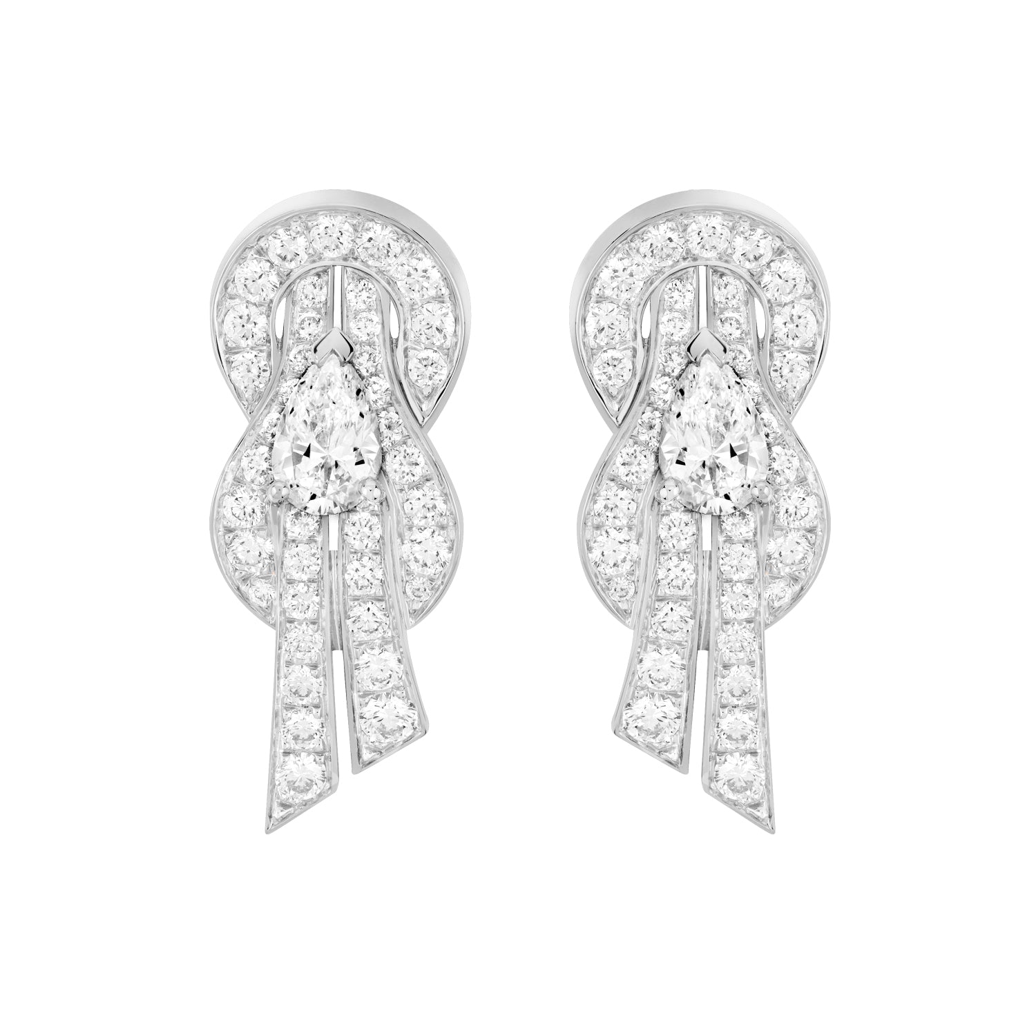 Chance Infinie Earring MM WG Full Dia with Centre Stone