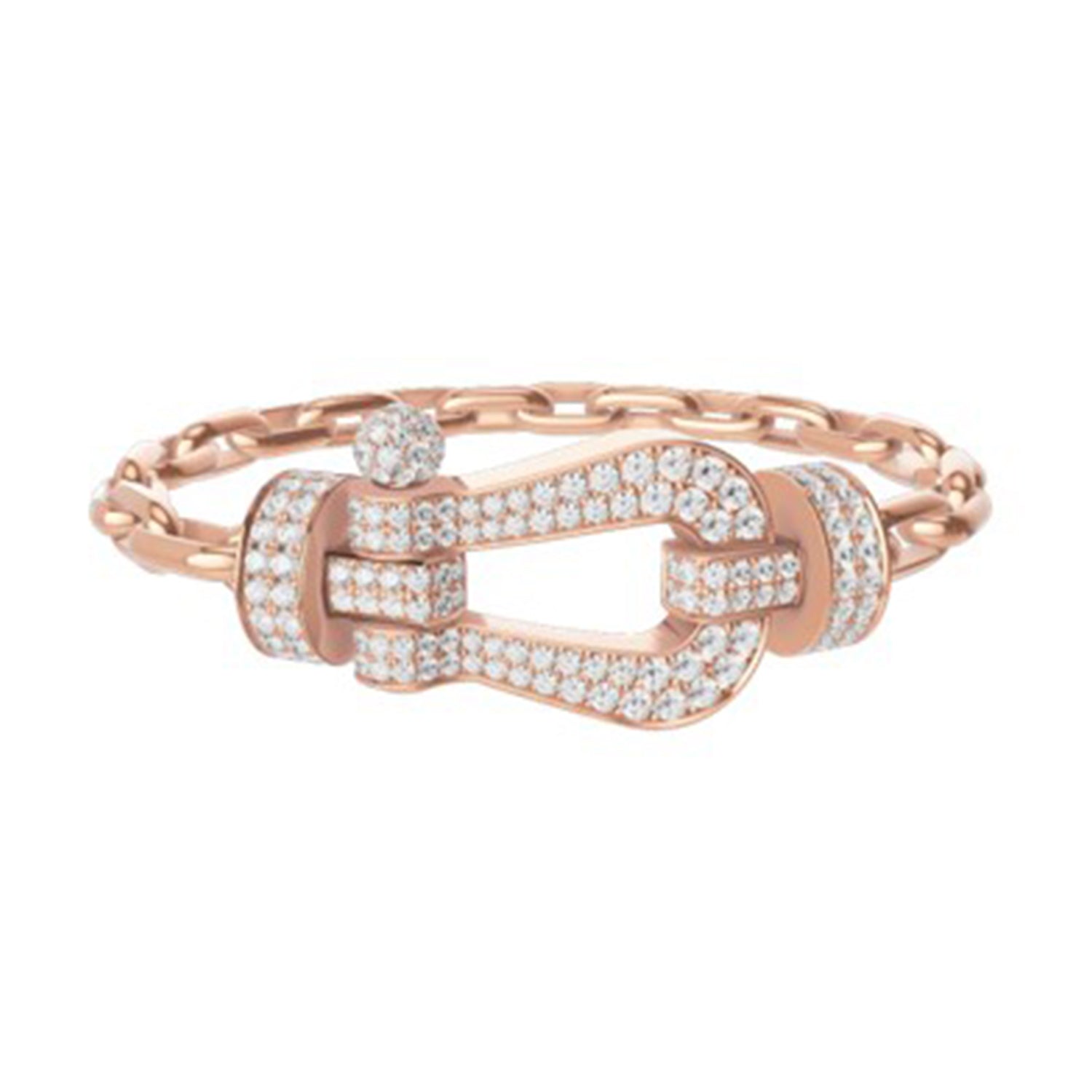 Force 10 Bracelet 18k pink gold and diamonds XL model