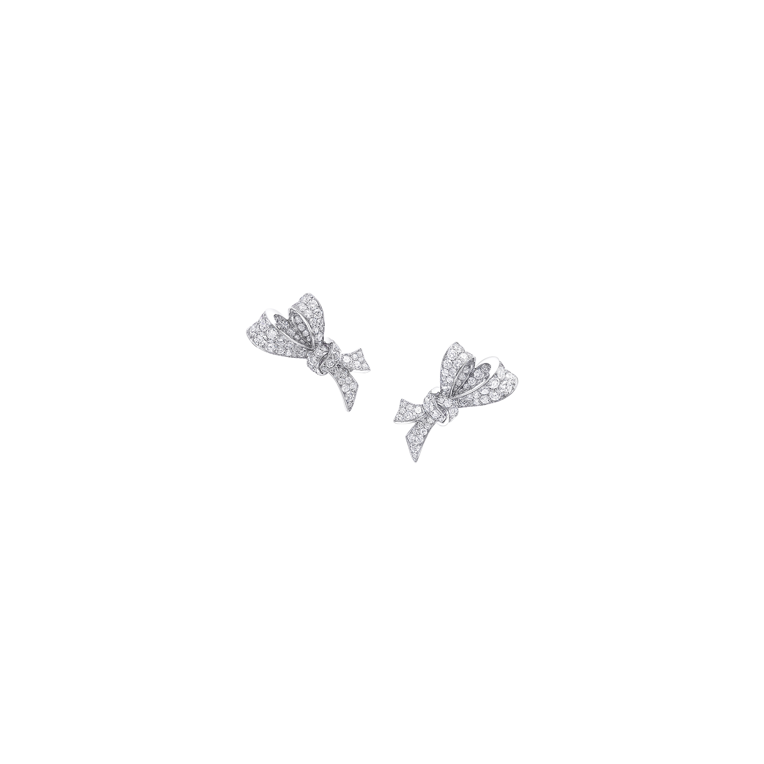 Tilda's Bow Collection Pavé Diamond Earrings