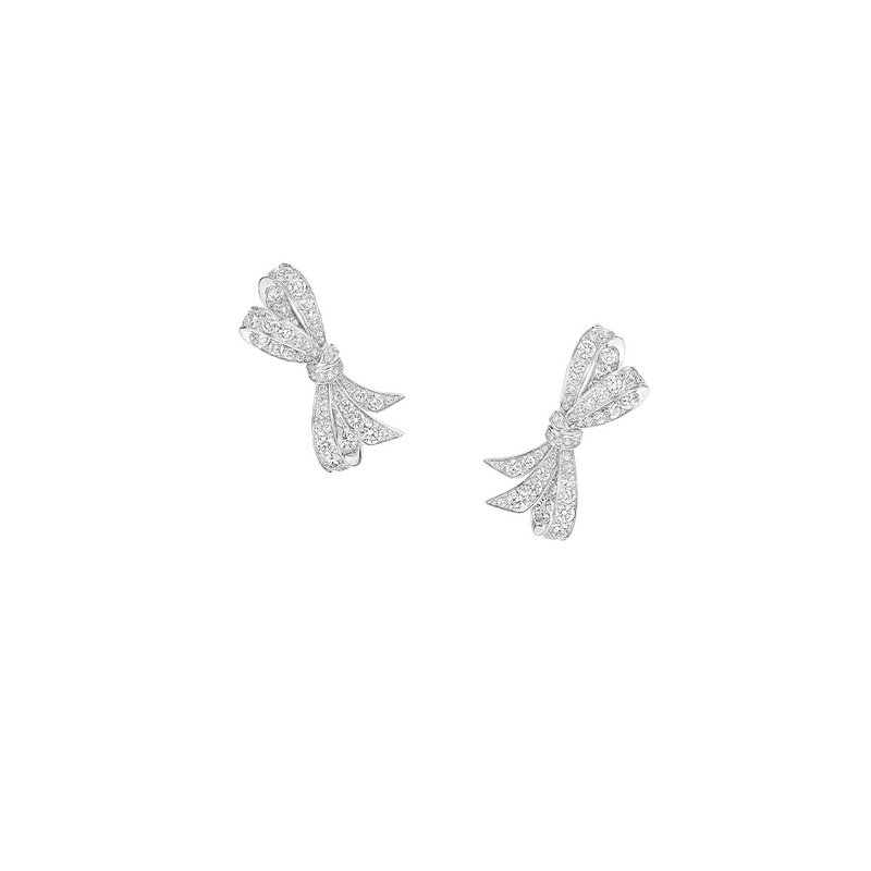 Tilda’s Bow Collection Round Diamond Earrings