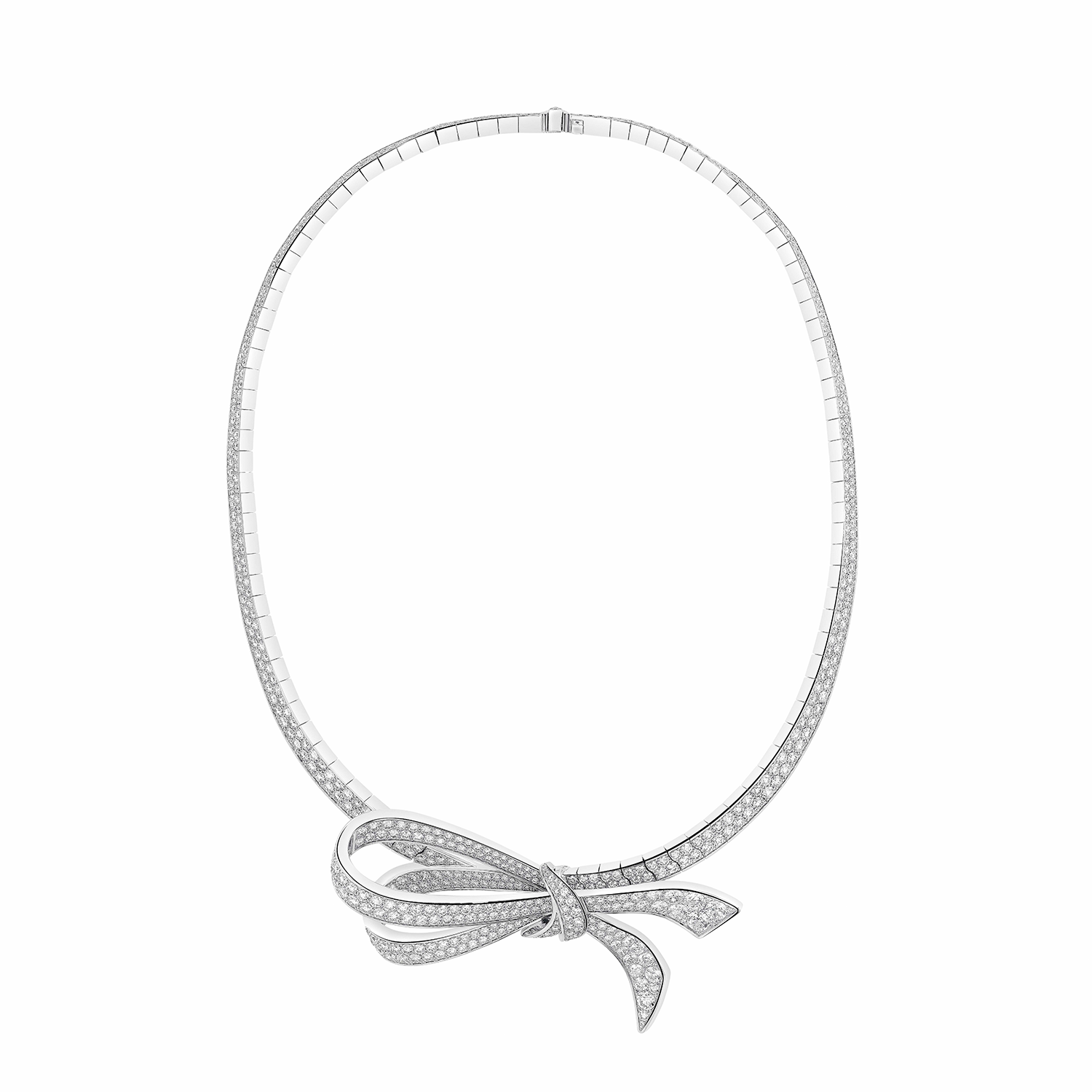 Tilda’s Bow Collection Round Diamond Necklace