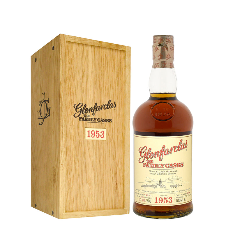 Glenfarclas Family Cask 1953 54 Year Old Cask 1678 (Bottled 2007) 700ml w/box