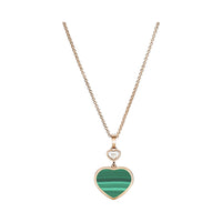 Happy Hearts Pendant (Malachite)