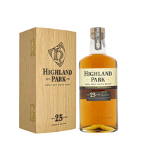 Highland Park 25 Year Old Single Malt Whisky 700ml w/wooden box