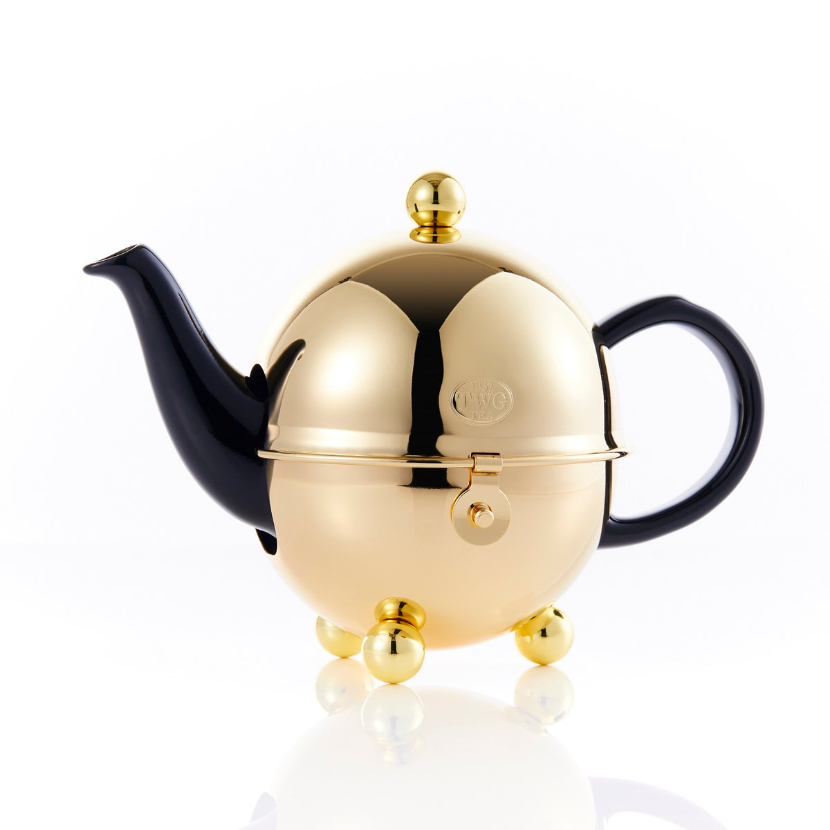 Jazz Gold Design Teapot in Black (500ml)