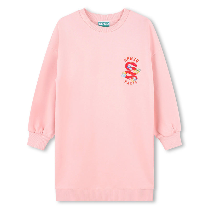 KENZO Snake Embroidery Fleece Dress