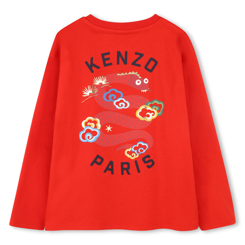 KENZO SNAKE PRINT T-SHIRT