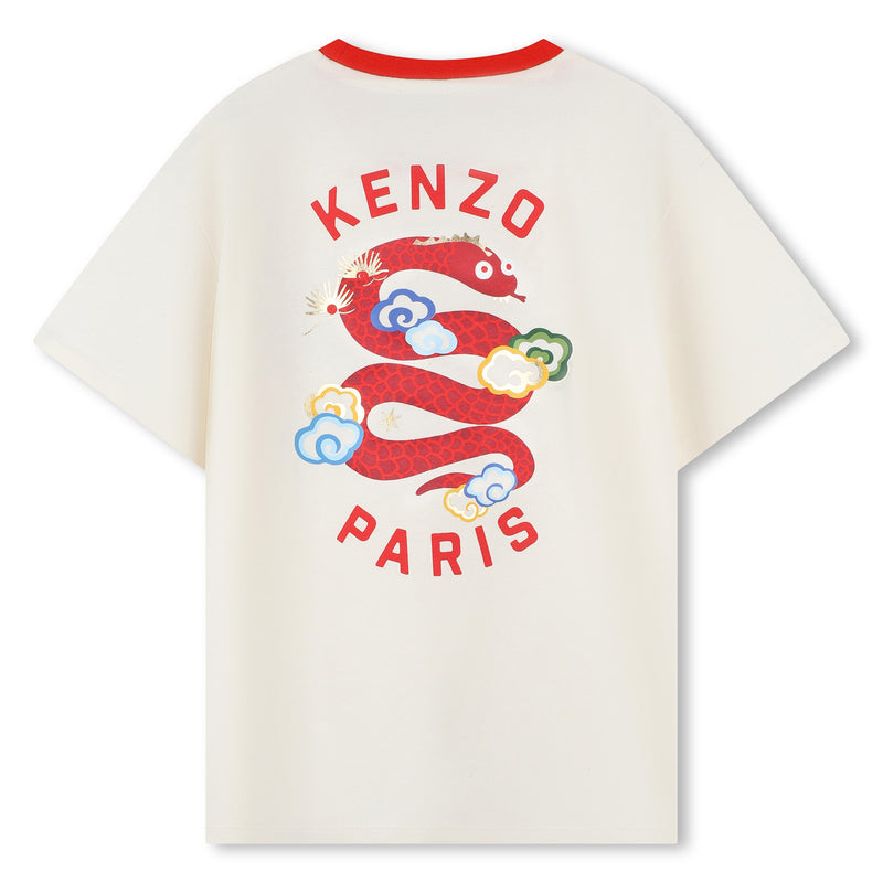 KENZO SNAKE PRINT T-SHIRT