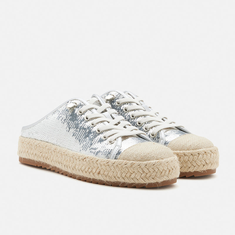 Kamryn Sequin Espadrille Mule Sneakers