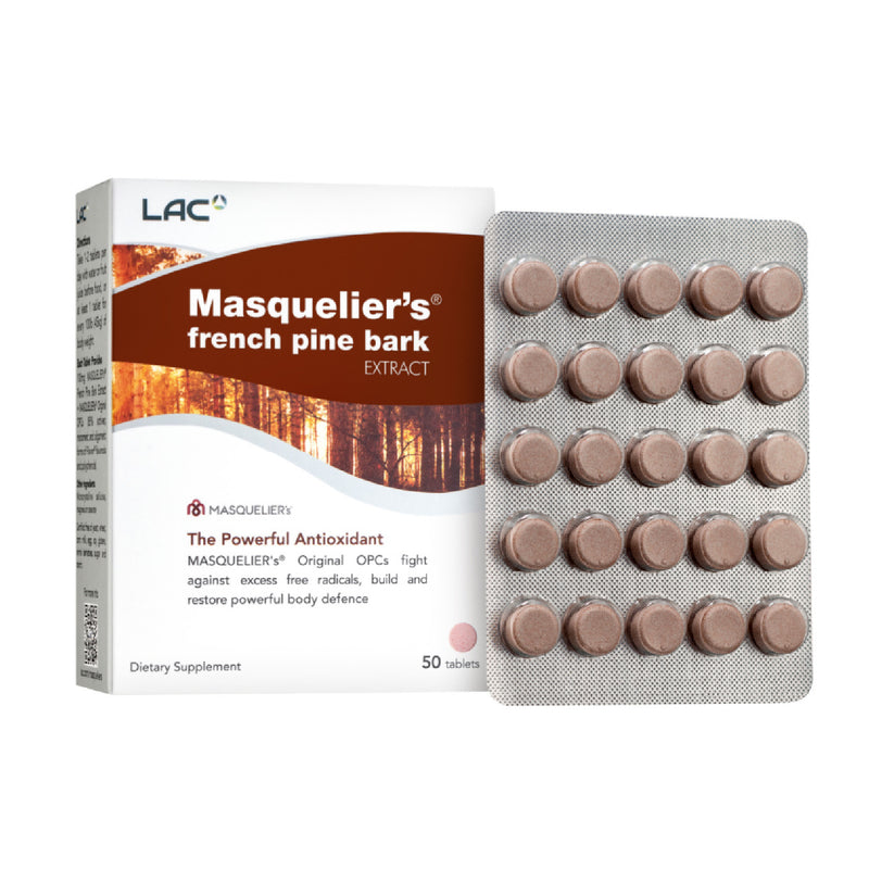 LAC Masquelier's® French Pine Bark Extract (50 vegitabs)
