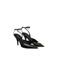 La Medusa Leather Slingback Pumps 85mm