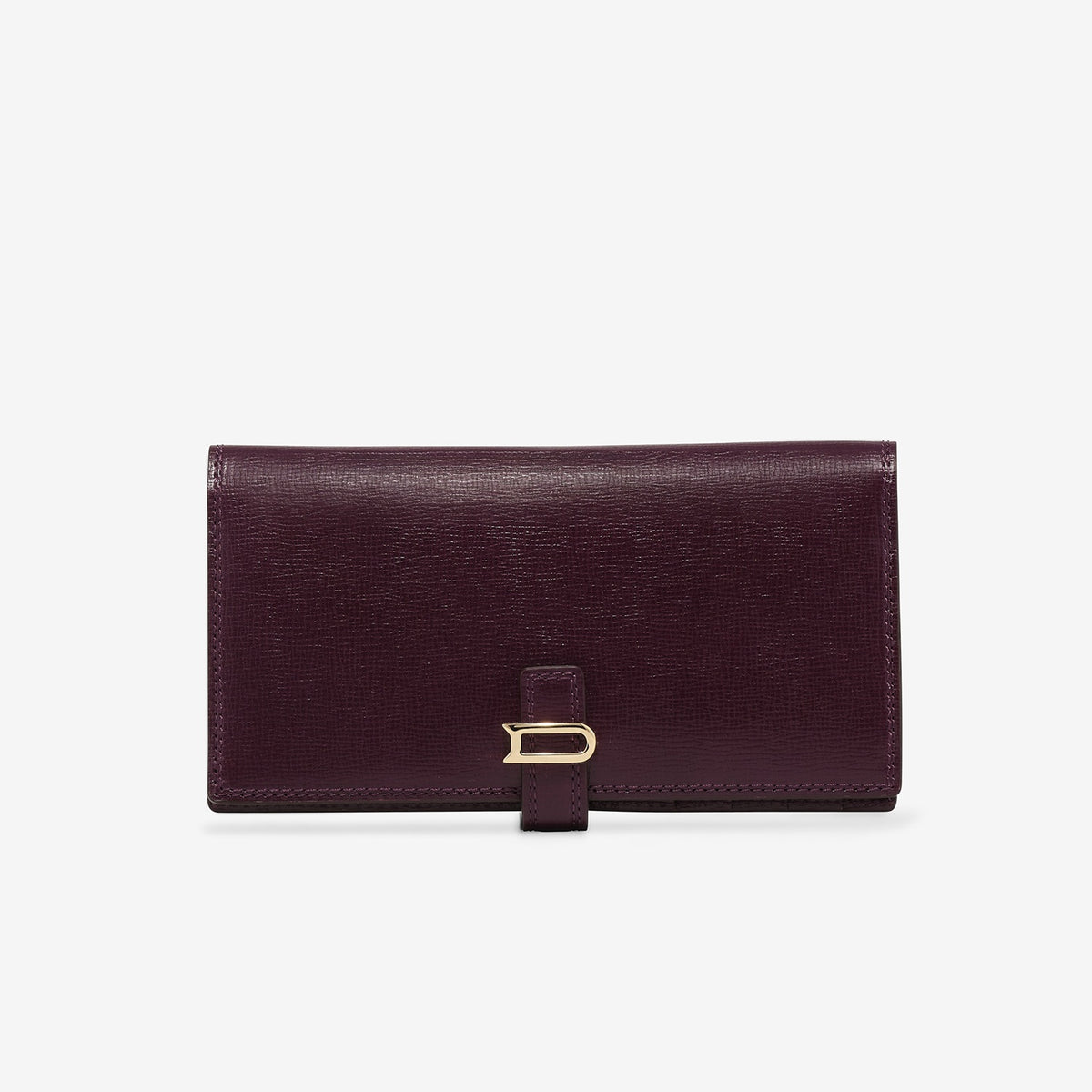 Léonce Long Wallet Opera Calf Plum