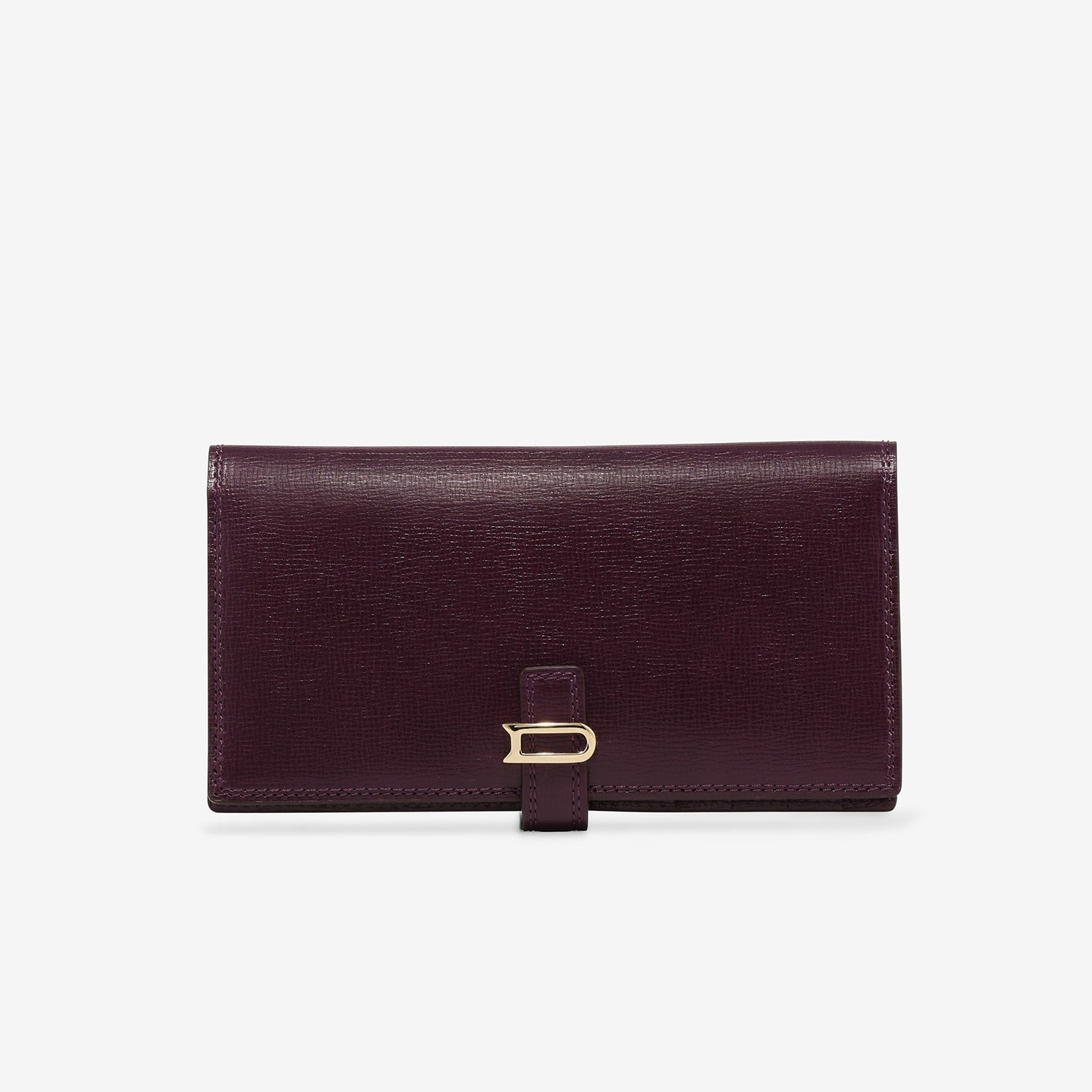 Léonce Long Wallet Opera Calf Plum