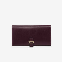 Léonce Long Wallet Opera Calf Plum