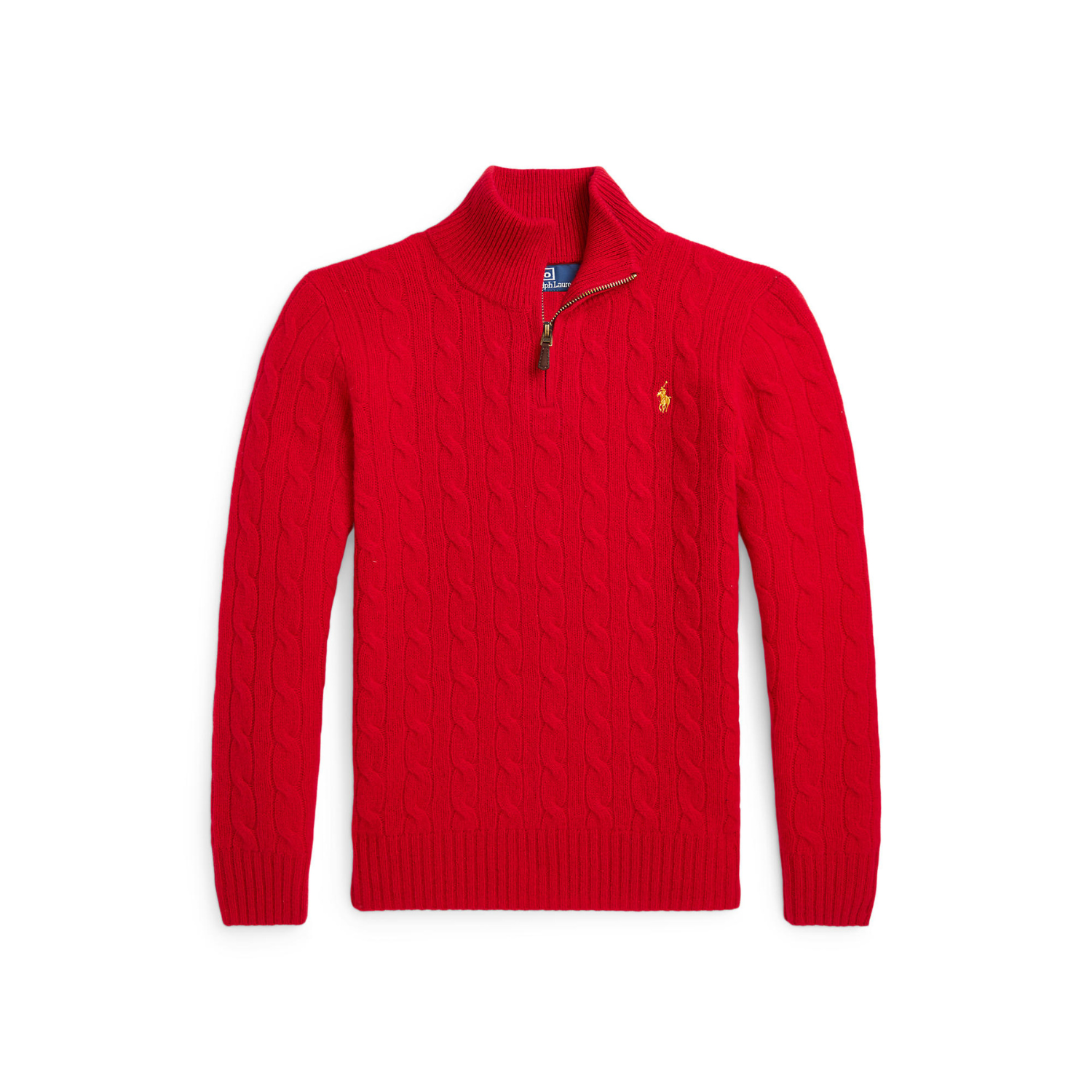 Lunar New Year Wool Cashmere Half Zip Sweater