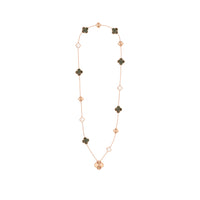 Magic Alhambra Transformable Long Necklace Rose Gold