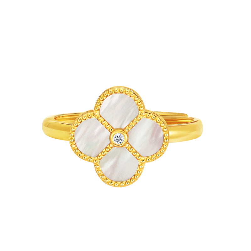 Golden Bloom 916 Gold Ring