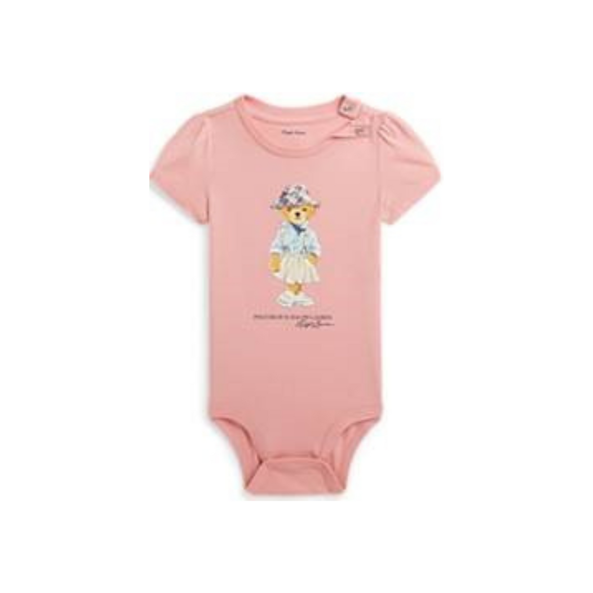 Polo Bear Cotton Jersey Bodysuit