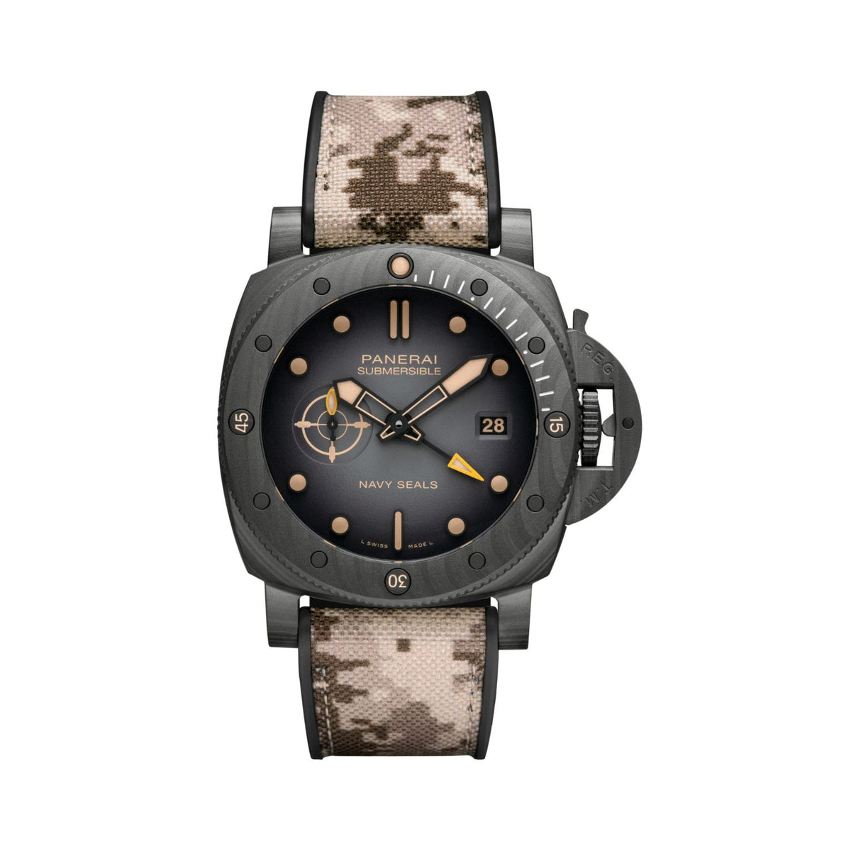 Submersible QuarantaQuattro GMT Navy SEALs Carbotech™ PAM01513