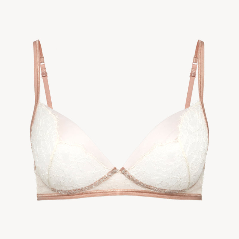 POESIA Soft Bralette with Leavers Lace