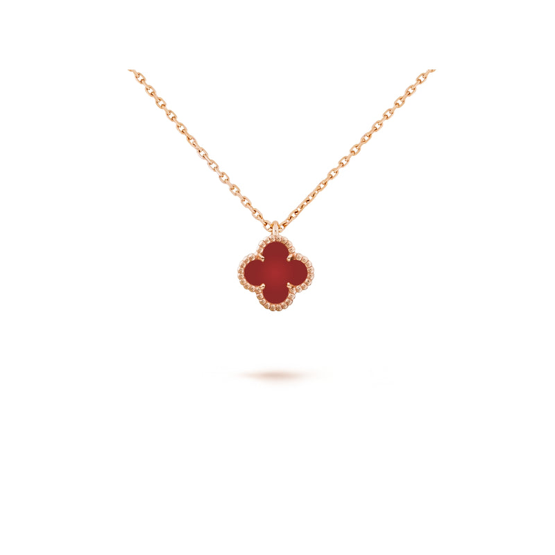 Pendant, Alhambra Sweet, Pink Gold, Carnelian
