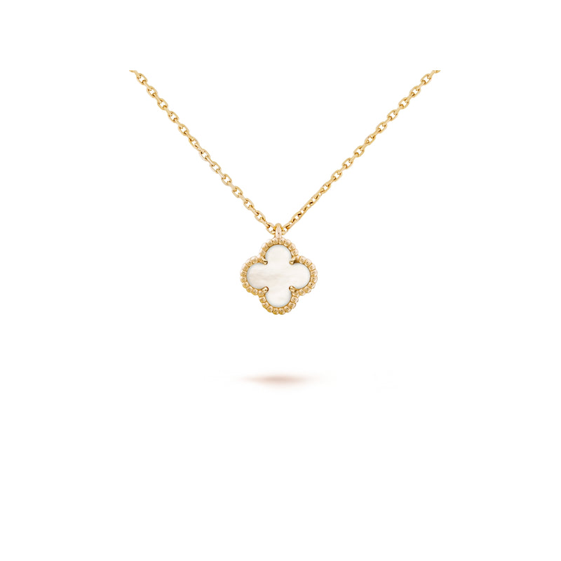 Pendant, Alhambra Sweet, Yellow Gold, White mother of Pearl