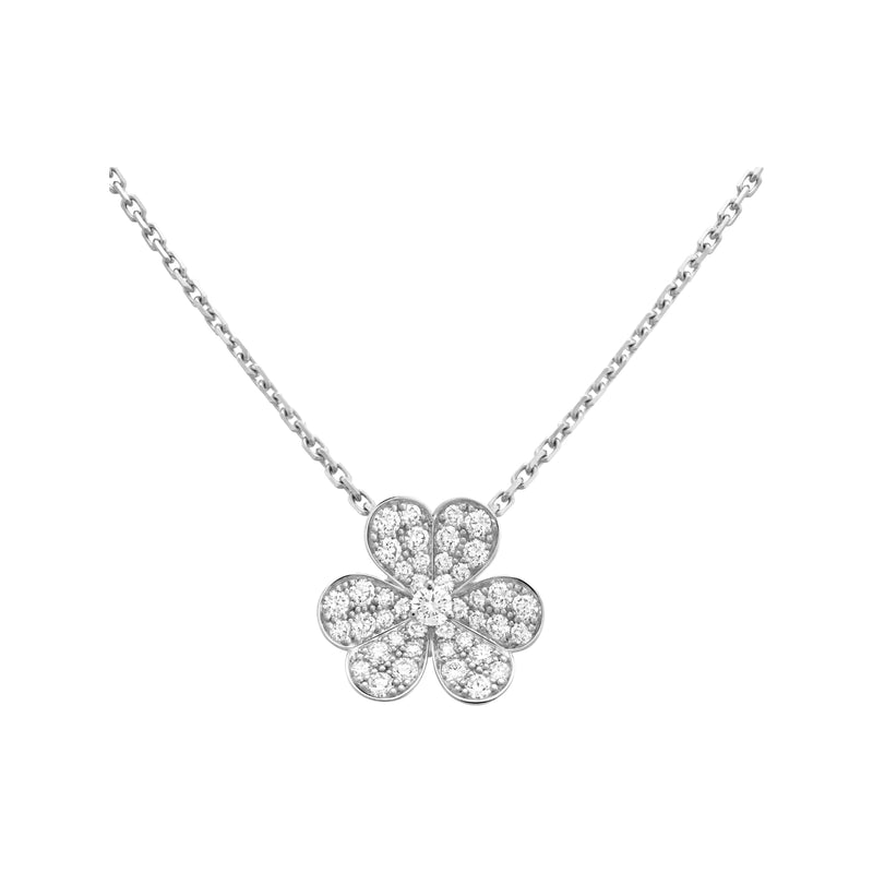 Pendant, Frivole, White Gold, Paved Diamonds, Small model