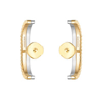 Stud Earrings Quatre Radiant Edition YG WG Diamonds