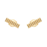 Stud Earrings Quatre Grosgrain YG
