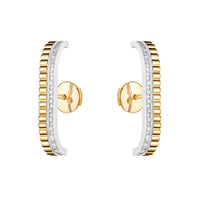 Stud Earrings Quatre Radiant Edition YG WG Diamonds