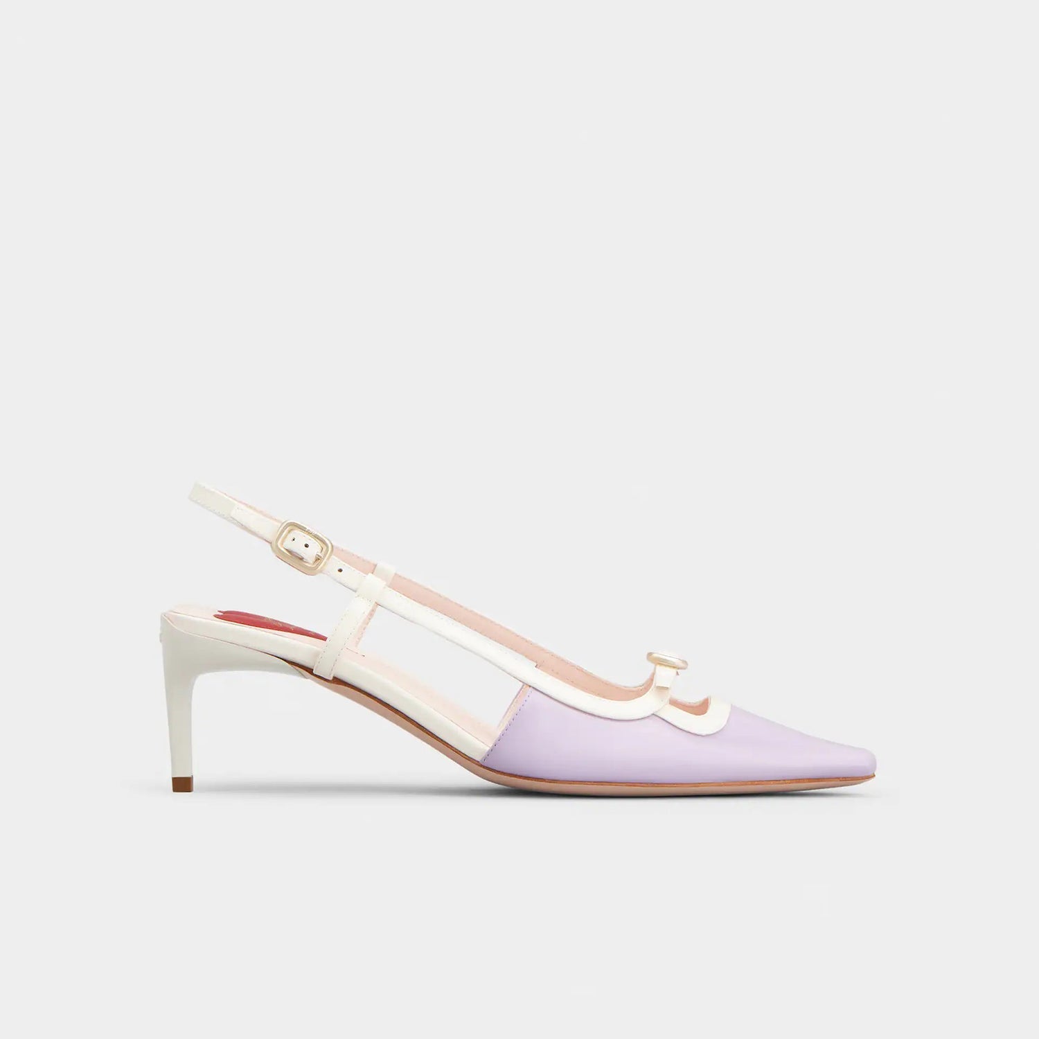 Viv’ Canard Slingback Pumps in Patent Leather