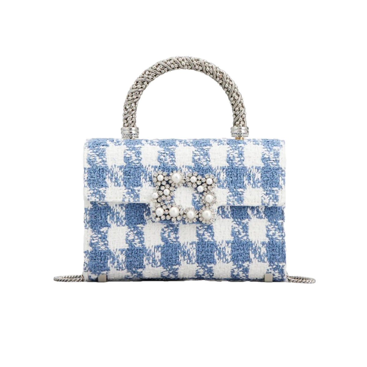 Jewel Efflorescence Mini Clutch Bag in Vichy