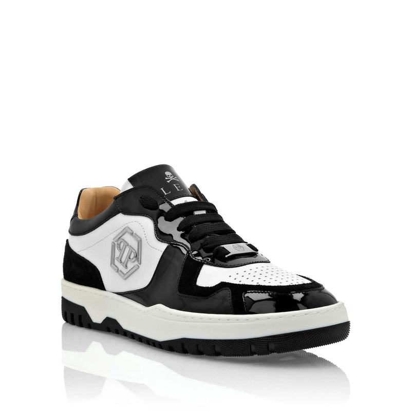 Mix Leather Lo-Top Sneaker