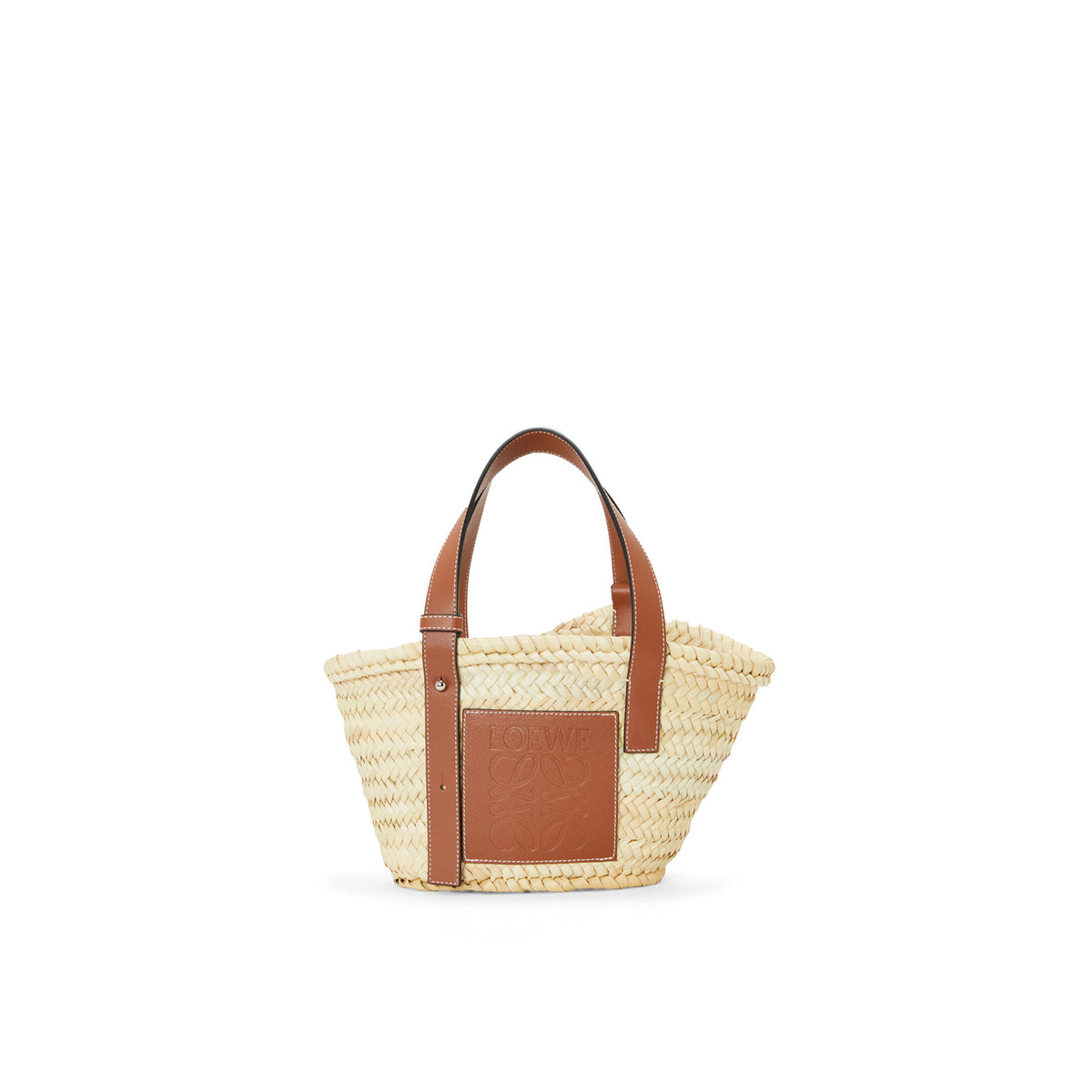 Small Basket Bag in Natural/ Tan