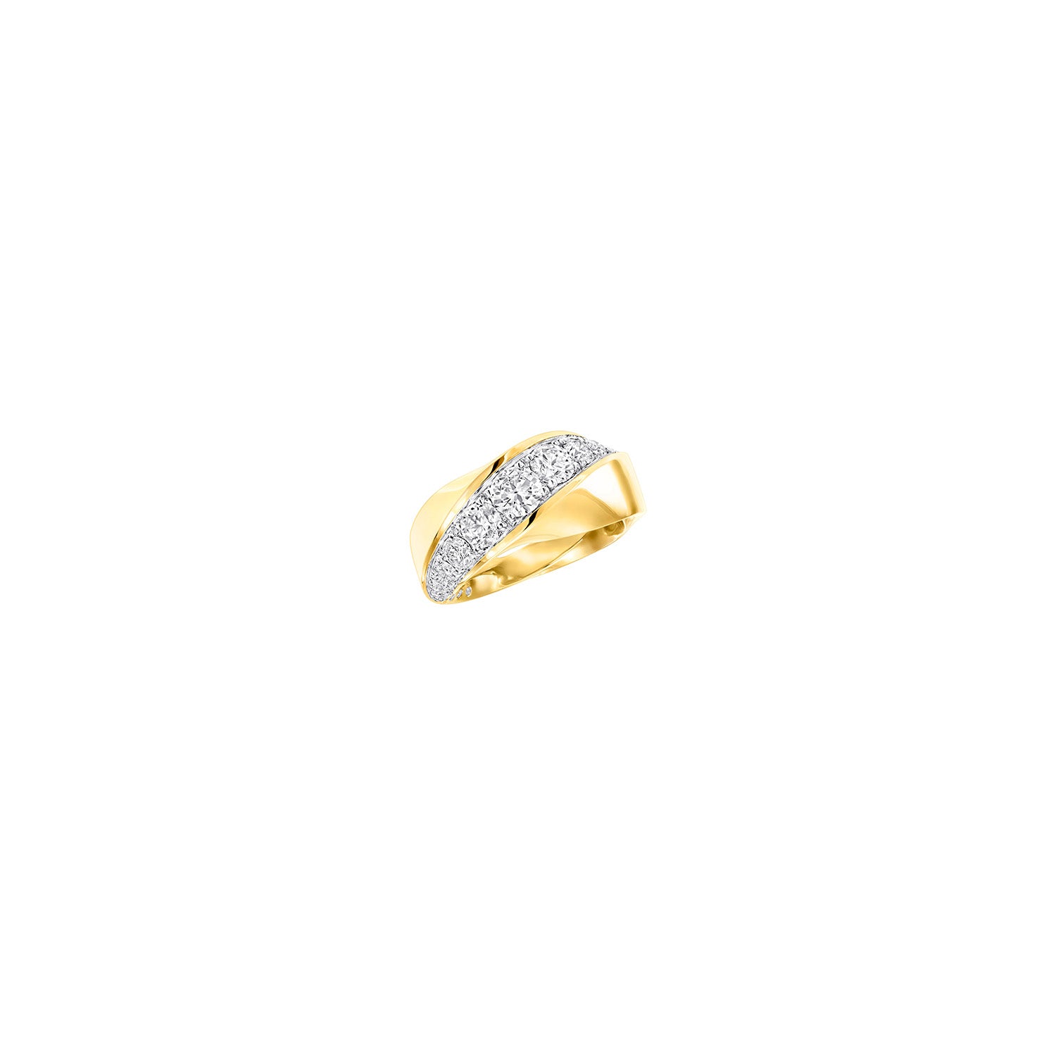 Spiral Collection Diamond Ring