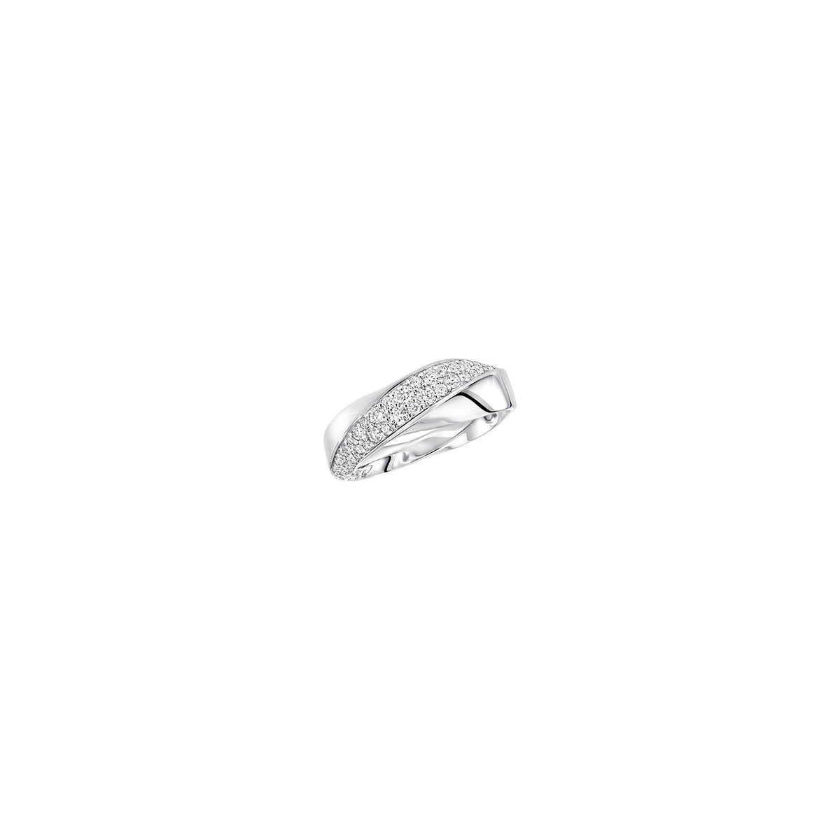 Spiral Collection Diamond Ring