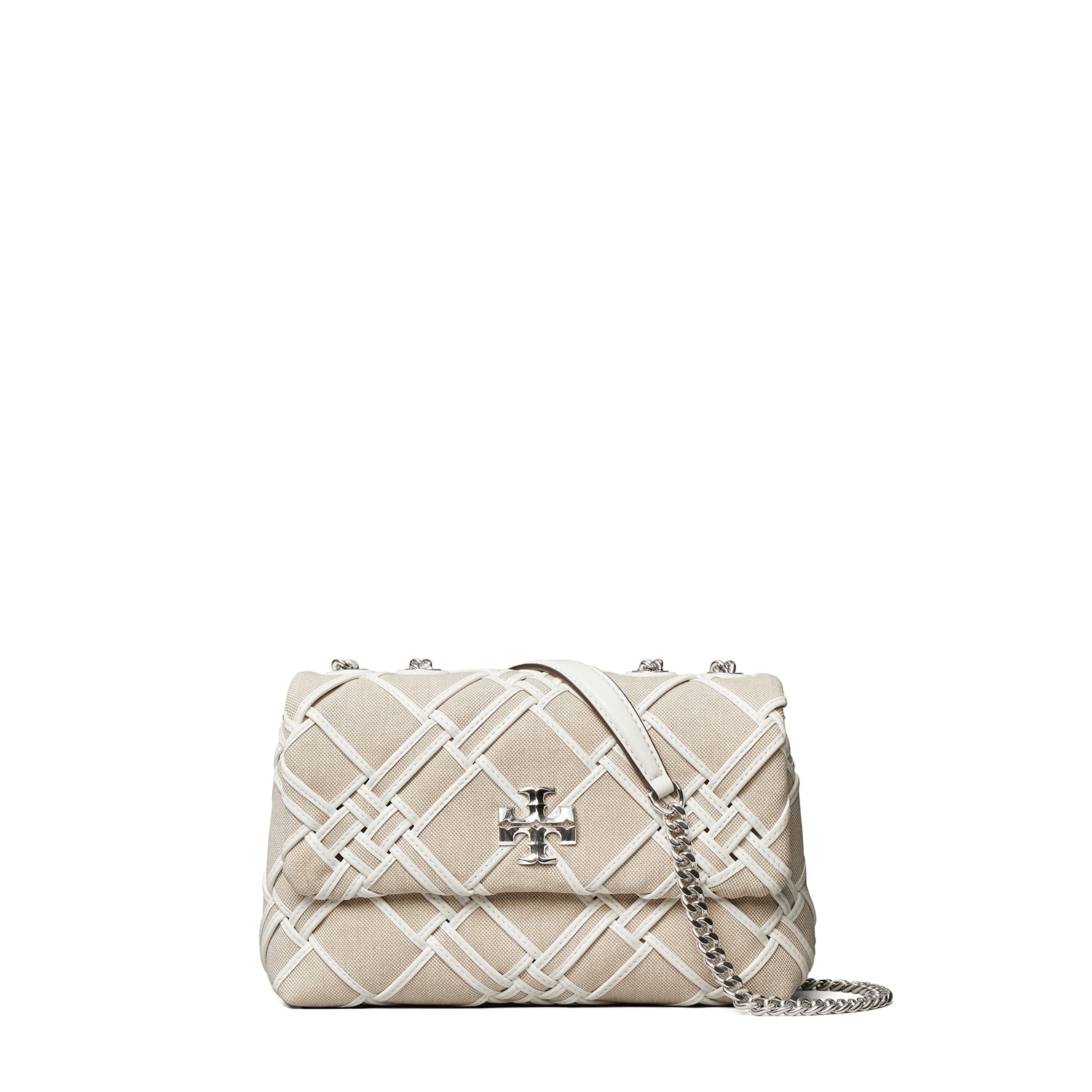 Kira Woven Canvas Small Convertible Shoulder Bag