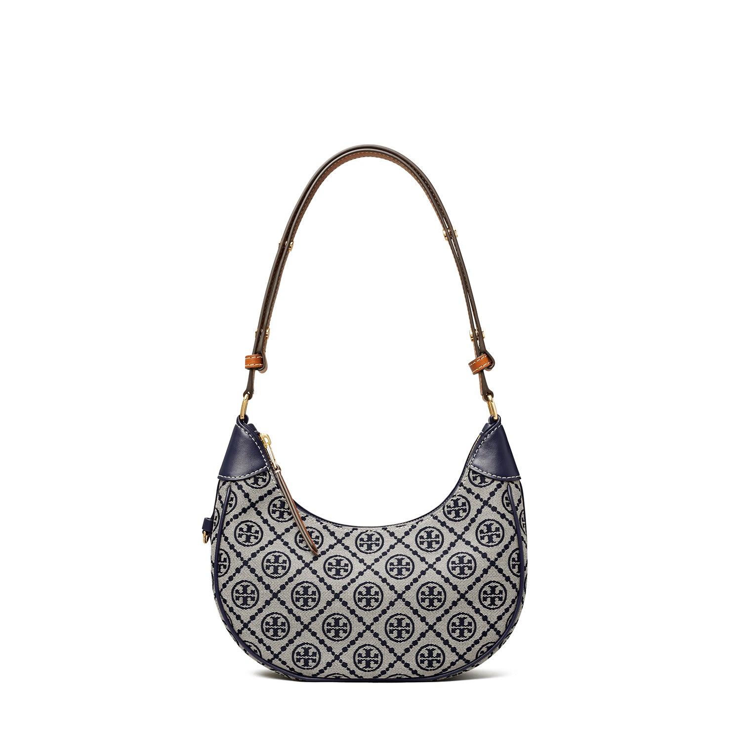 T Monogram Crescent Bag