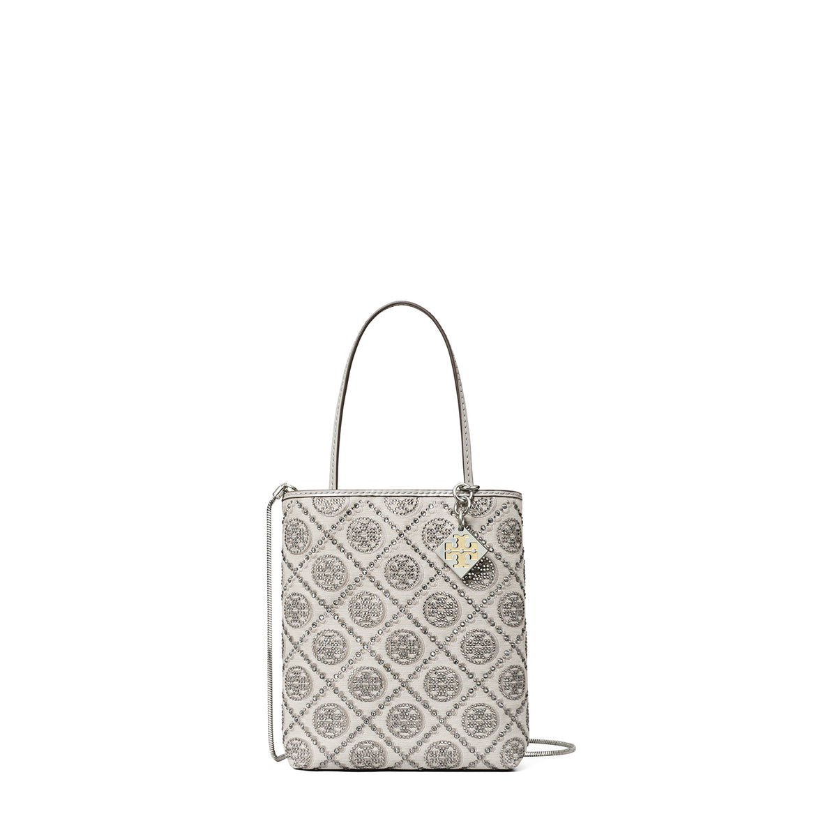 T Monogram Embellished Night Owl Mini Tote